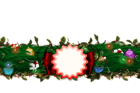 transparent christmas garland with festive ornaments and red ribbon - Download Free Stock Videos Pikwizard.com