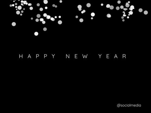 Festive New Year Greeting with Elegant White Confetti - Download Free Stock Templates Pikwizard.com