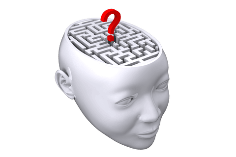 Transparent Human Head with Maze and Question Mark Illustration - Download Free Stock Videos Pikwizard.com