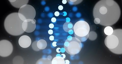 Glowing DNA Strand Representing Scientific Data Processing - Download Free Stock Images Pikwizard.com