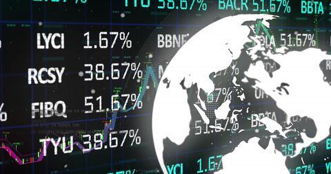 Global Financial Stock Market with Digital Data Interface - Download Free Stock Images Pikwizard.com