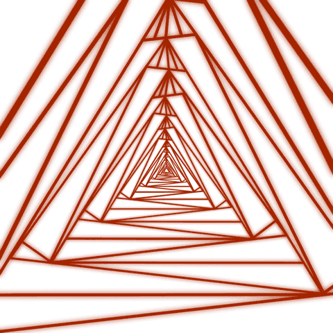 abstract red triangular tunnel in transparent perspective - Download Free Stock Videos Pikwizard.com