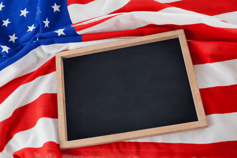 transparent usa flag overlay with blank chalkboard - Download Free Stock Videos Pikwizard.com