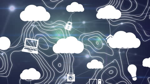 Cloud Networking Technology Communication Concept