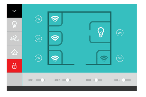 smart home control interface transparent concept illustration - Download Free Stock Videos Pikwizard.com
