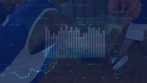 Data Processing Animation Over Diverse Team Collaboration