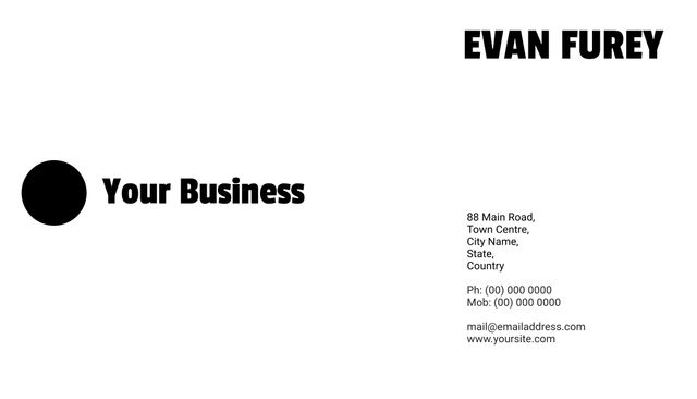 Modern Black and White Business Card Template for Corporate Professionals - Download Free Stock Templates Pikwizard.com