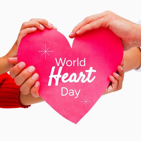Hands Holding Heart Celebrating World Heart Day - Download Free Stock Templates Pikwizard.com