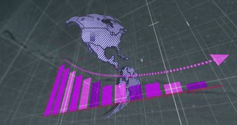 Futuristic Digital Graph Technology with Global Data Analysis - Download Free Stock Images Pikwizard.com