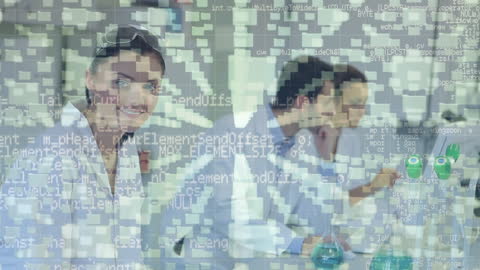 Innovative Team Analyzing Data with Advanced Technology