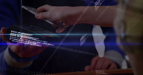 Wireless Mobile Payment Transaction with Digital Overlay - Download Free Stock Images Pikwizard.com