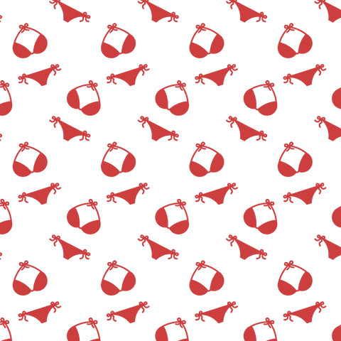 seamless red bikini pattern on transparent background - Download Free Stock Videos Pikwizard.com