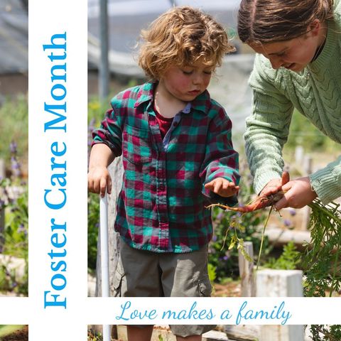 celebrating foster care month: mother teaching son gardening - Download Free Stock Templates Pikwizard.com