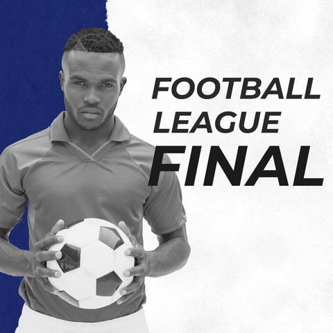 Football League Final Promotion with Focused Athlete Holding Ball - Download Free Stock Templates Pikwizard.com