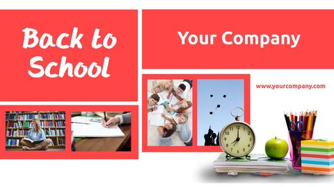 Colorful Back to School Banner for Education Marketing - Download Free Stock Templates Pikwizard.com