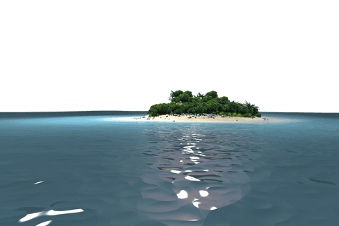 transparent view of idyllic island against vast sky - Download Free Stock Videos Pikwizard.com
