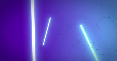 Abstract Neon Light Shapes Digital Interface Concept