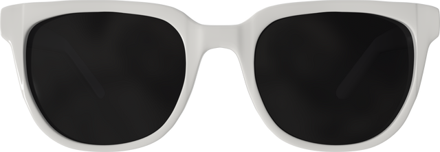 Close-up of Modern White Framed Sunglasses with Transparent Background - Download Free Stock Videos Pikwizard.com