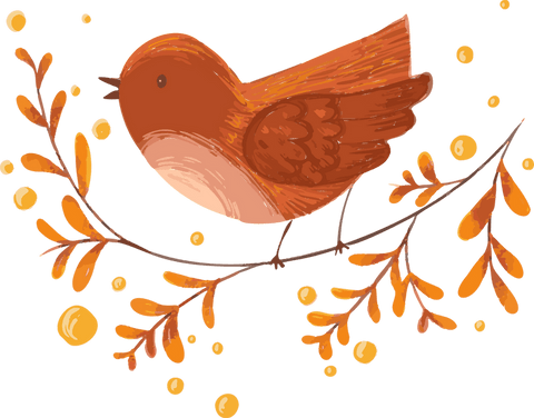 transparent vector songbird on decorative branch - Download Free Stock Videos Pikwizard.com