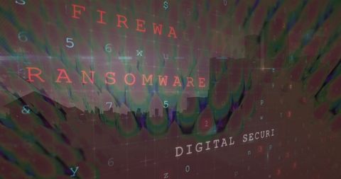 Digital Security Threats Over Cityscape Skyline - Download Free Stock Images Pikwizard.com