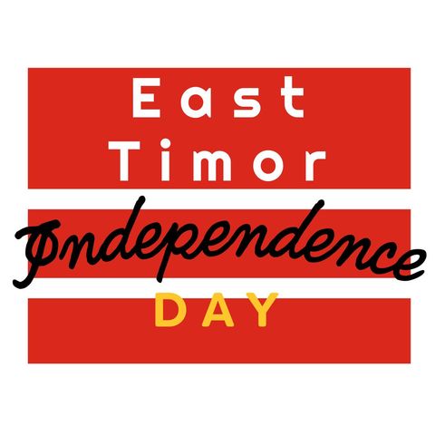 East Timor Independence Day Celebration Text Design - Download Free Stock Templates Pikwizard.com