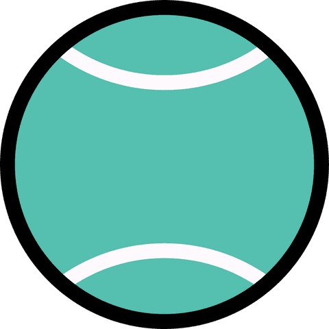 Tennis Ball Icon With Teal and Transparent Background - Download Free Stock Videos Pikwizard.com