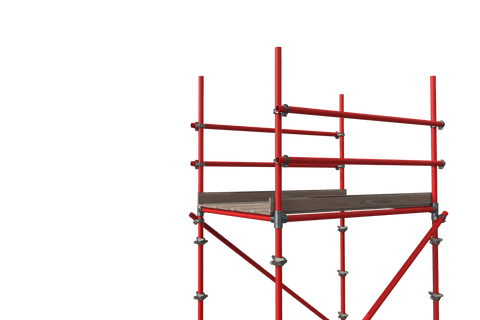 red scaffolding on transparent background for construction projects - Download Free Stock Videos Pikwizard.com