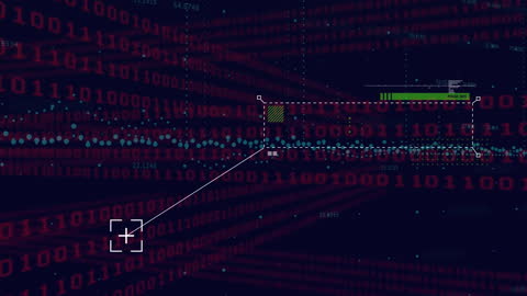 Futuristic Digital Code with Binary Motion Graphics