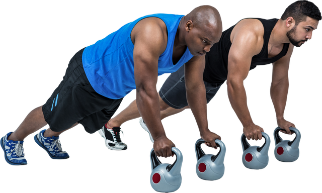 Friends Exercising with Kettlebells Transparent Background - Download Free Stock Videos Pikwizard.com