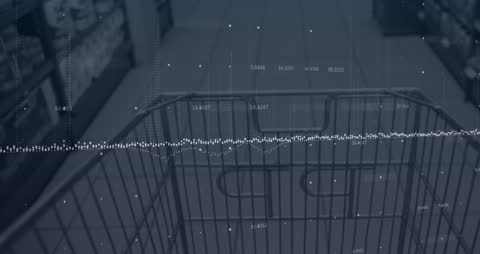 AI Technology Shopping Concept with Data Analytics