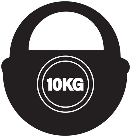 Transparent Silhouette Kettlebell with 10kg Label - Download Free Stock Videos Pikwizard.com