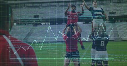 Rugby Players Analyzed with Data Visualization Overlays