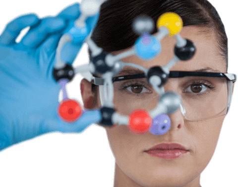 clear view of scientist examining molecular structure - Download Free Stock Videos Pikwizard.com