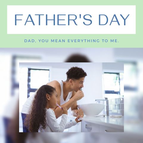 father and daughter sharing special moments on father's day - Download Free Stock Templates Pikwizard.com