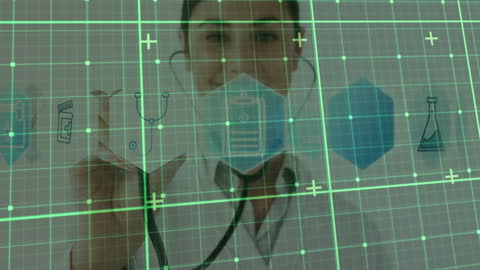 Digital Healthcare Innovation with Doctor and Data Visualization