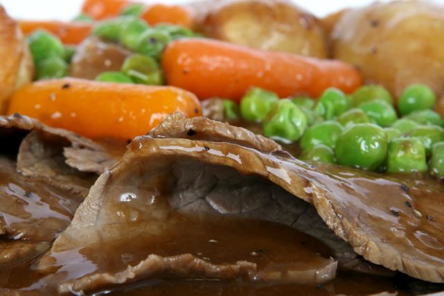 Close-Up of Delicious Beef Pot Roast with Vegetables - Download Free Stock Photos Pikwizard.com