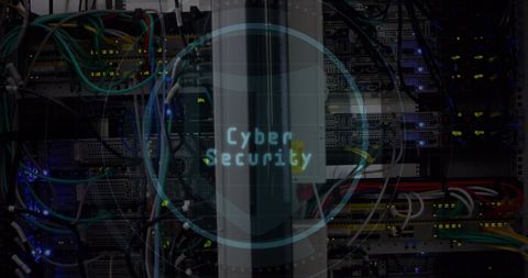 cyber security eye scanner over network servers - Download Free Stock Images Pikwizard.com