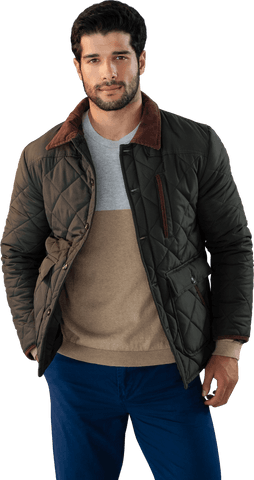 Young Man Standing in Stylish Quilted Jacket on Transparent Background - Download Free Stock Videos Pikwizard.com