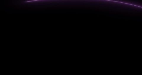 Neon Blue Light Trails Against Black Background