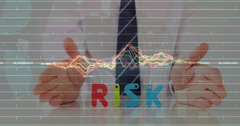 Business Financial Risk Analysis with Digital Bar Charts - Download Free Stock Images Pikwizard.com