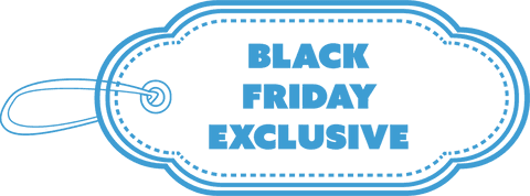 Transparent Black Friday Exclusive Label in Blue Png - Download Free Stock Videos Pikwizard.com