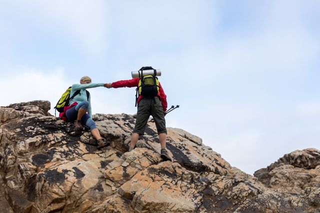 Senior couple enjoys trekking adventure together. - Download Free Stock Photos Pikwizard.com