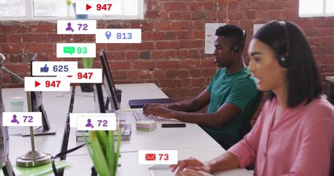 Social Media Analytics Team Processing Diverse Engagement Data