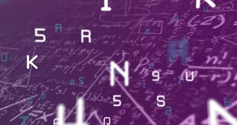 Animated Algebra Letters against Mathematical Background - Download Free Stock Images Pikwizard.com
