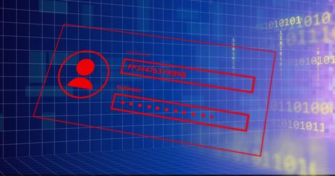 Cyber Security and Data Processing with Digital Graphics - Download Free Stock Images Pikwizard.com