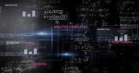 Data Processing and Analysis with Mathematical Equations - Download Free Stock Images Pikwizard.com