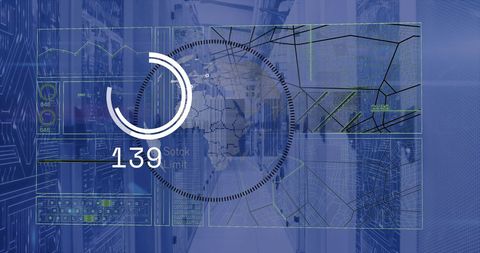 Abstract Visualization of Data Processing with Server Background - Download Free Stock Images Pikwizard.com