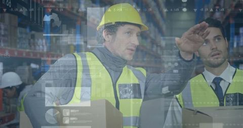 Businessmen Analyzing Global Logistics and Shipping Data - Download Free Stock Images Pikwizard.com