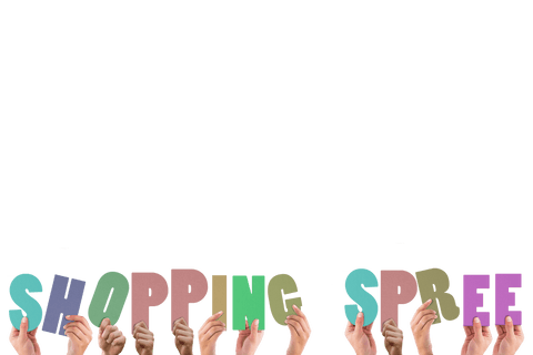 Hands Holding Shopping Spree Text on Transparent Background - Download Free Stock Videos Pikwizard.com