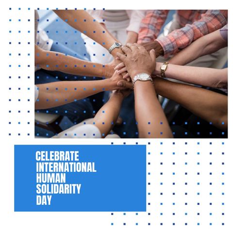Diverse Hands United Celebrate International Human Solidarity Day - Download Free Stock Templates Pikwizard.com